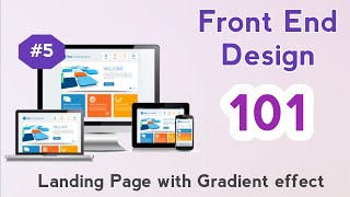 #5 How to create a landing page with strip gradient effect screenshot 5