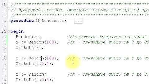 0010 Random и Randomize