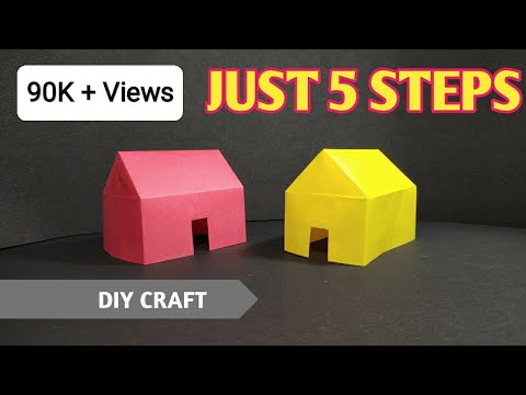 How to make paper house | Easy school projects |Paper craft