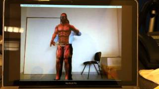 Skeleton Test with Kinect (work in progress)