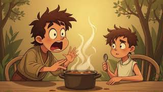 Esau, Jacob & the Bowl of Stew  | Genesis 25:29-34 (Short Summary) | Animated Bible Story