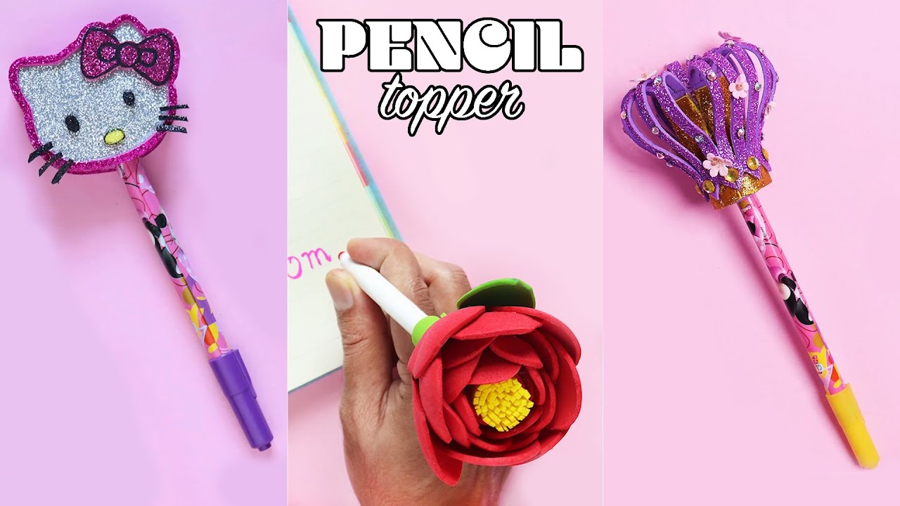 5 Easy DIY Pen Decorations  Back to School Supplies craft Compilation 