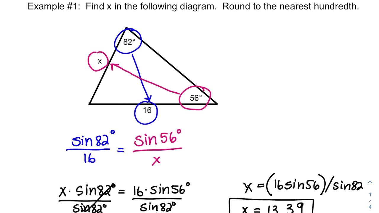 law of sines assignment active