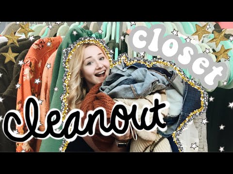 extreme closet cleanout 2020 *much needed* - YouTube