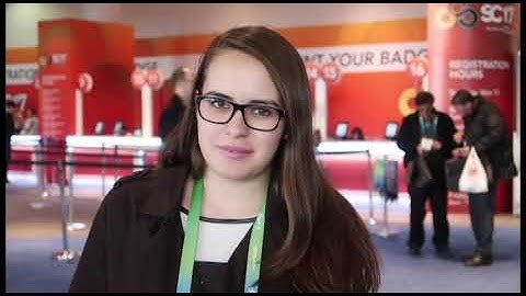 #SC17 - Day 1 with Toni Collis and Student Volunteer, Rafaela