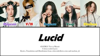 [Karaoke] (G)I-DLE: You As Minnie-Lucid (Colour-coded Lyrics)