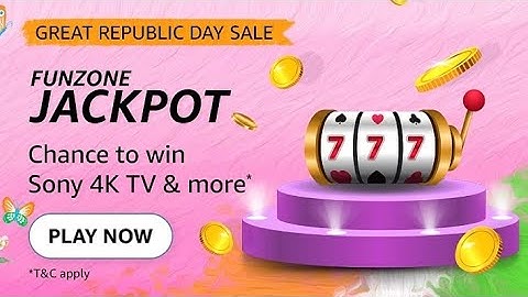 Amazon Republic Day FunZone Jackpot Quiz Answers Today | 14 January 2022 | Daily QuizTime