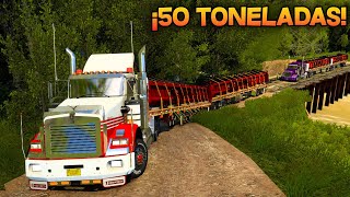 ¡MANIOBRAS EXTREMAS CON DOBLE REMOLQUE EN COLOMBIA! | American Truck Simulator