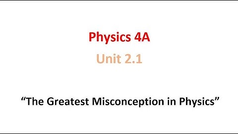 The Biggest Misconception in all of Physics
