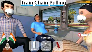 Emergency Chain Pulling Indian Train Simulator Mobile Game Telugu Gamer World screenshot 5