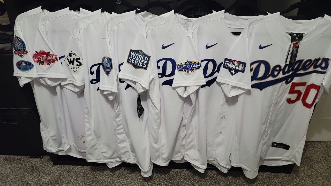 Los Angeles Dodgers jersey collection (2021) 