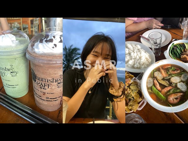 ASMR in a Restaurant (lofi public asmr)
