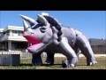 Dinosaur shooting game event production / Triceratops Inflatable / ABI-tech 恐竜シューティング トリケラトプス