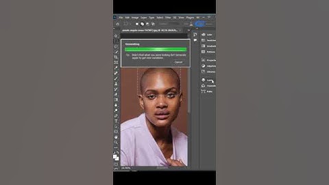Add hair with Photoshop generative fill #photoshop #shorts