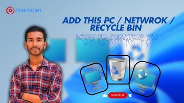 This Pc/Recycle bin ko Desktop par kaise laye Restore Desktop Missing Icons,This PC and Recycle Bin?
