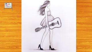 رسم | رسم بنات | Drawing | رسم سهل | رسم فتاة بطريقة سهلة خطوة بخطوة | Drawing Girl