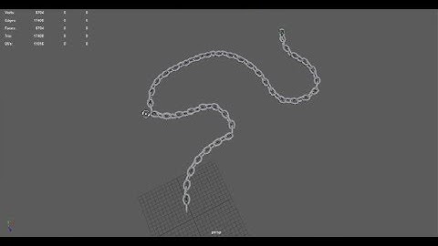 how to model chain in 3d maya
