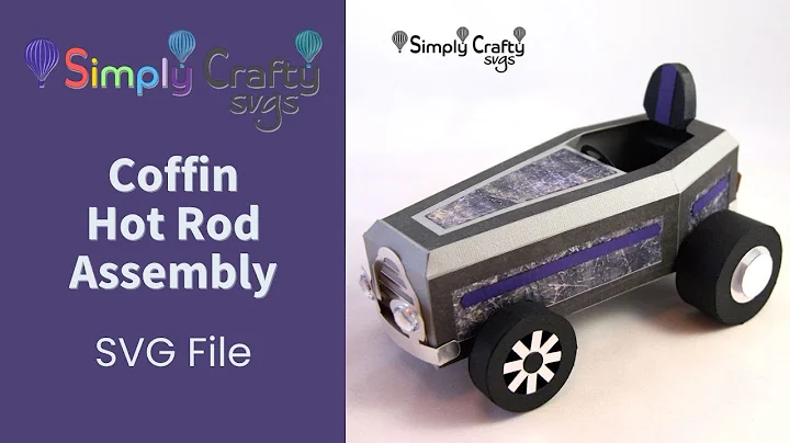 Coffin Hot Rod Assembly - 3D Halloween SVG File - Halloween Car 3D SVG