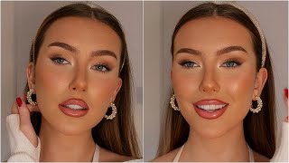 everyday winter makeup routine ❄️✨ glowy, flushed skin &amp; sparkly eyes