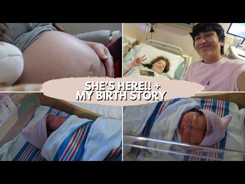 SHE'S HERE! + my positive birth story