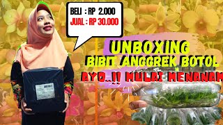 Modal sedikit bunga SEABREK..!! UNBOXING BIBIT BUNGA ANGGREK BOTOL DI TOKO ONLINE SHOPEE