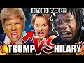 Donald Trump vs Hillary Clinton. Epic Rap Battles of History (REACTION!)