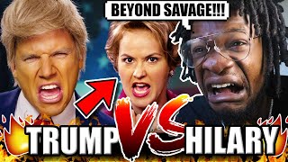 Donald Trump vs Hillary Clinton. Epic Rap Battles of History (REACTION!)