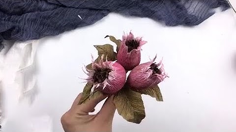 DIY Easy to Make Paper Flowers | Beautiful Paper Flower | pomegranate flowers with crepe pape