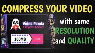 panda video compressor | Compress big size video on your need | video size kaise kam kare