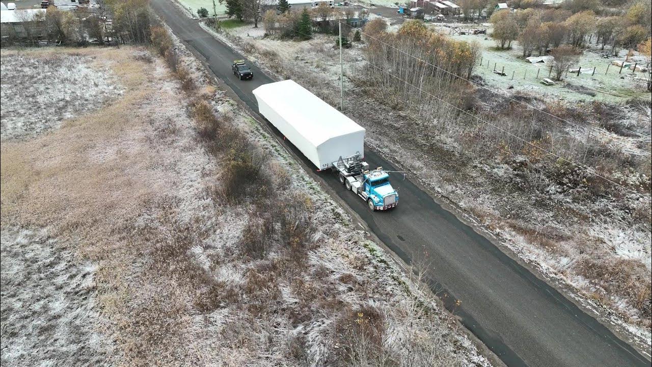 Modular Home Delivery to Chelmsford Ontario YouTube