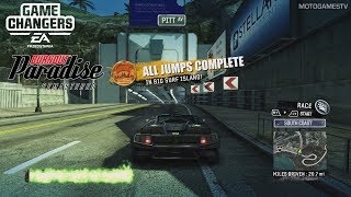 Burnout Paradise Remastered - All 15 Big Surf Island Mega Jumps Locations Guide