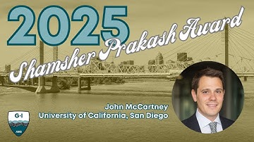 Geotechnical Frontiers 2025: Shamsher Prakash Lecture: John McCartney: Unsaturated Soil Mechanics