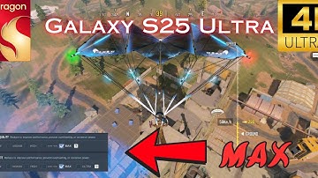 Call of Duty Mobile on Samsung Galaxy S25 Ultra - Max Settings - 4k - Max Graphics at max frames