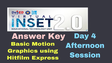 VIRTUAL INSET DAY 4 AFTERNOON SESSION - BASIC MOTION GRAPHICS USING HITFILM EXPRESS
