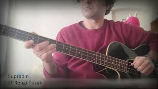 Video thumbnail of "Cemiyette Pişiyorum - Supradin bass riff"