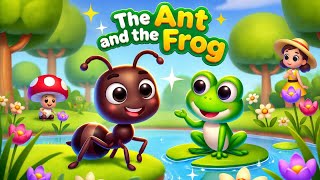 The Ant and the Frog 🐜🐸 | Moral Story for Kids | Bedtime Cartoon | Friendship Story
