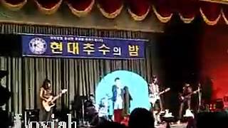 081129 EXO-K_Chanyeol performing in a band [pre-debut]
