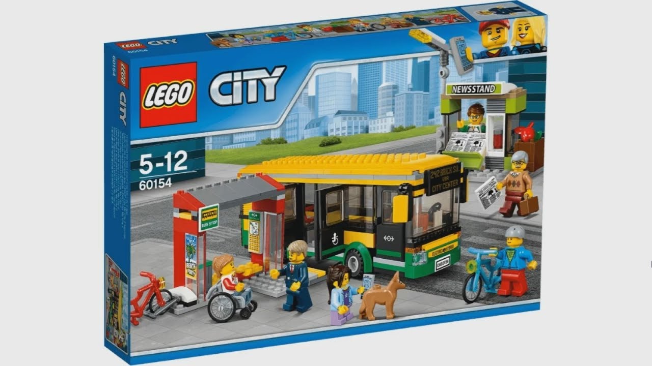 LEGO City 60154 Bus Station - instruction timelapse