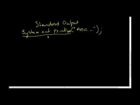 String and Standard Output