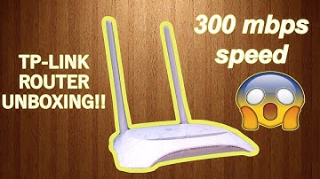 TP Link -TL-WR840N router unboxing