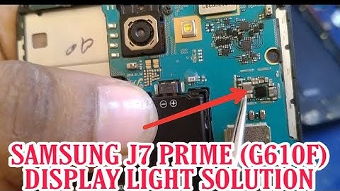 SAMSUNG J7 PRIME (G610F) DISPLAY LIGHT SOLUTION