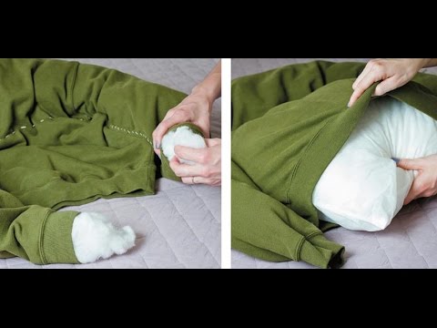 como hacer una cama para perro con un sueter - YouTube