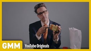 Man Eats Peanut Butter