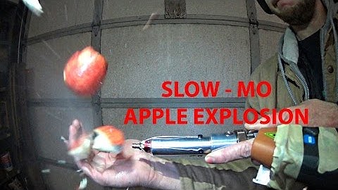 Turbo Fruit: Exploding Apple - Slow Motion