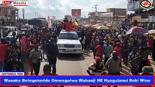 BREAKING NEWS!! BOBI WINE BAMUSALIDEKO KYENGERA NGA AGENDA MASAKA NAMUNJI WOMUNTU KUKUBO ASUSE