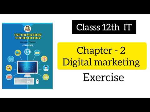 chapter -2 Digital marketing exercise class 12th information technology