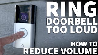 Ring Doorbell Volume Too Loud - How to Lower Ring Doorbell Chime Volume Level by digitalcamproducer 342 views 1 month ago 1 minute, 43 seconds