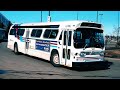 A ride in the back of a 33 year old city transit bus in the year 2011 detroit diesel 6v71 two stroke