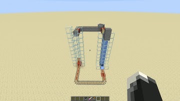 Rework minecart water elevator in Minecraft.