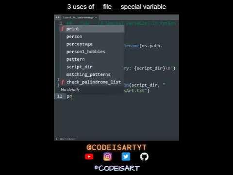 3 uses of __file__ special variable in Python | Python Examples ...